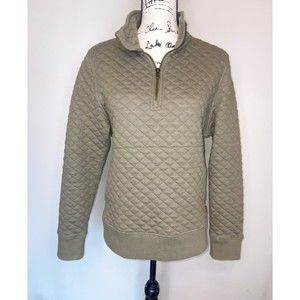 Avalanche Olive Quilted Sweatshirt